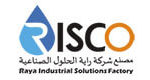 Logo for Risco Industrial Solutions Factory, featuring a gear icon and the company name in bold letters.